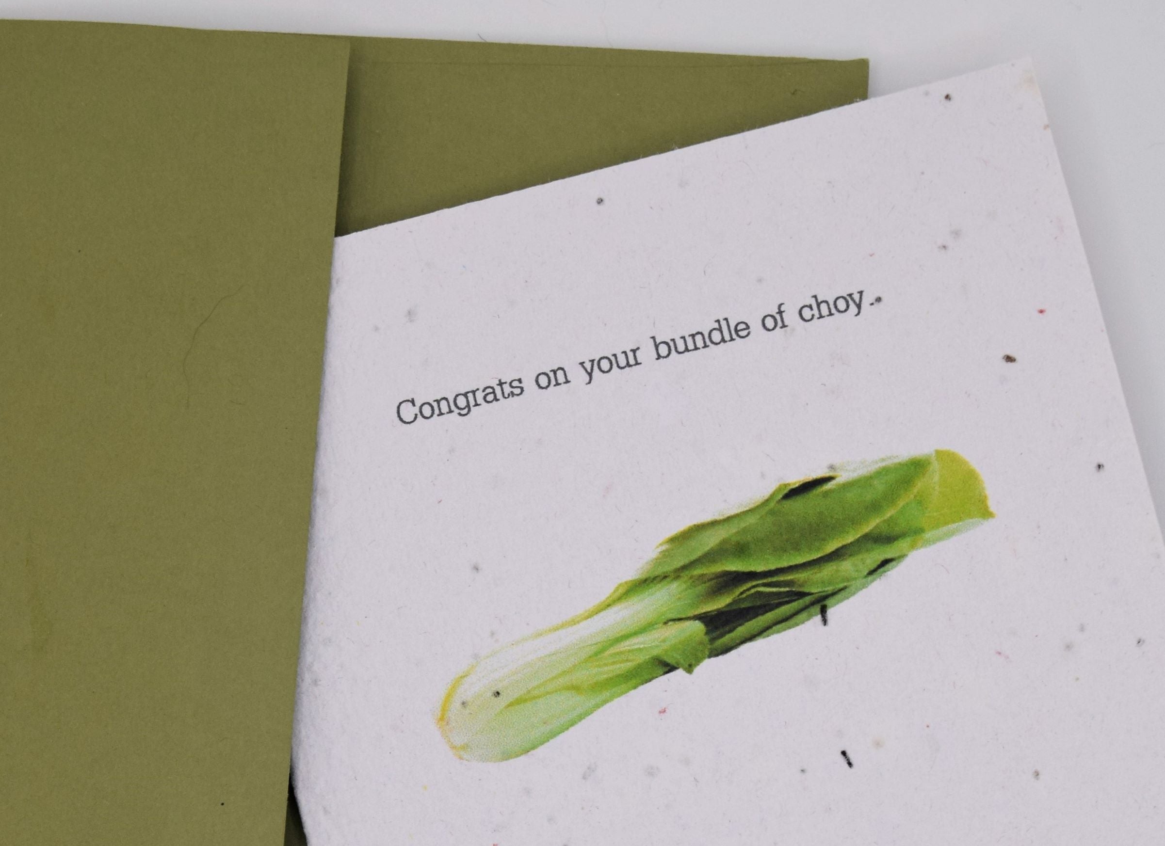 Congrats on your Little Bundle of Choy - New Baby Seed Paper Card