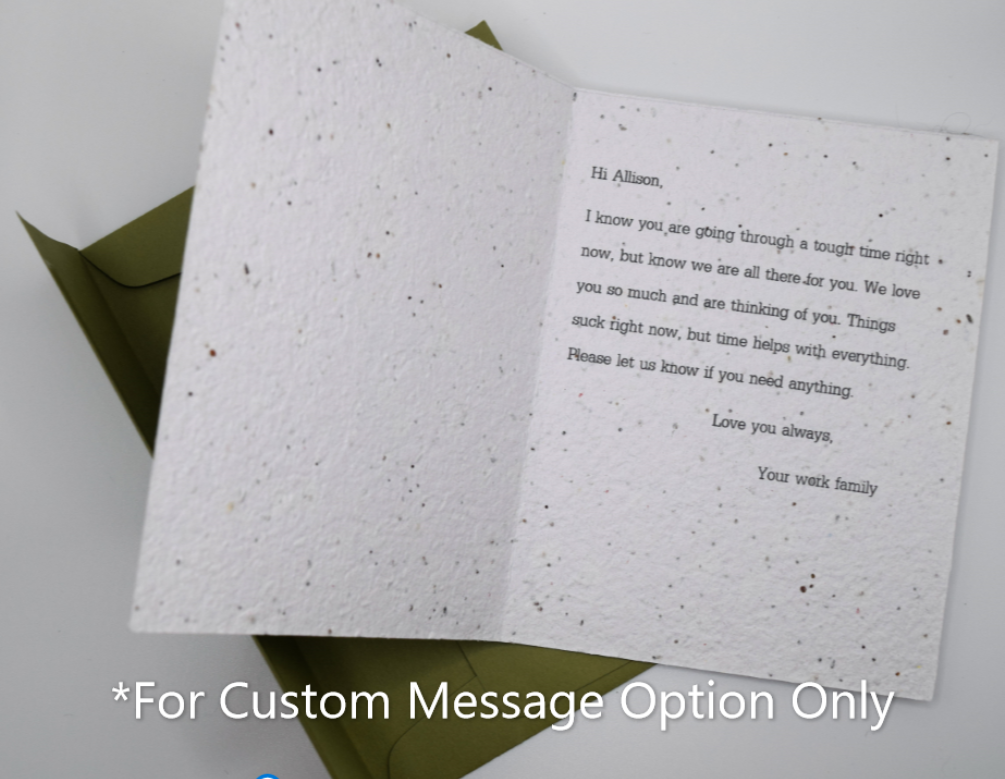 I'd Never Take You for Pome-granted - Just Because Seed Paper Card