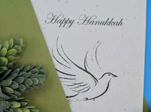 Happy Hanukkah - Hanukkah Seed Paper Card