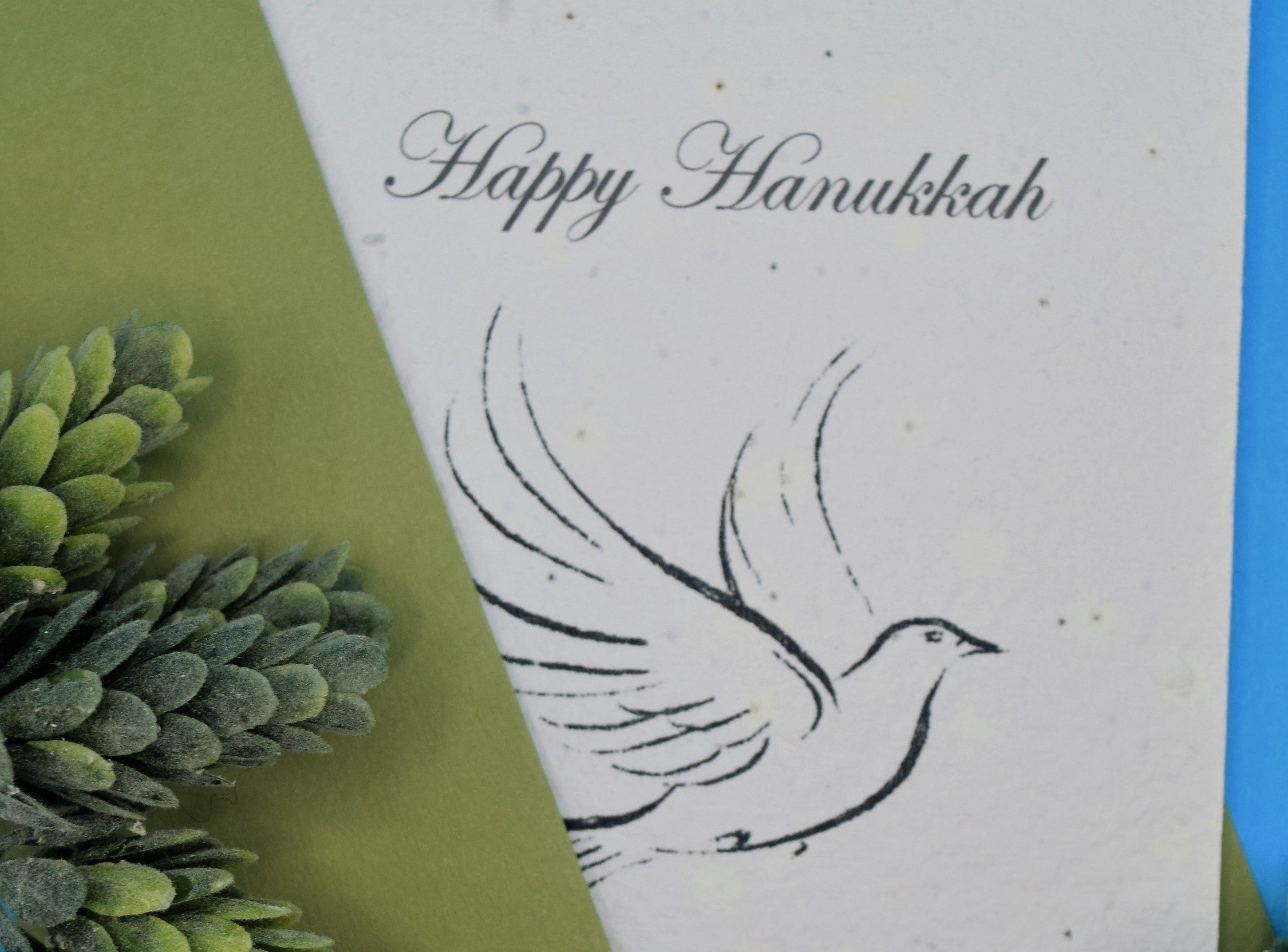 Happy Hanukkah - Pack of 5 or 10 Seed Paper Card Set