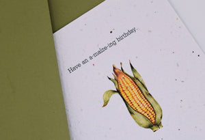 Have an A-maize-ing Birthday - Seed Paper Card