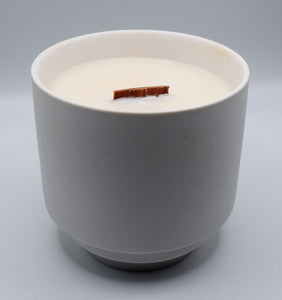 2-in-1 Flowerpot Candle  - White