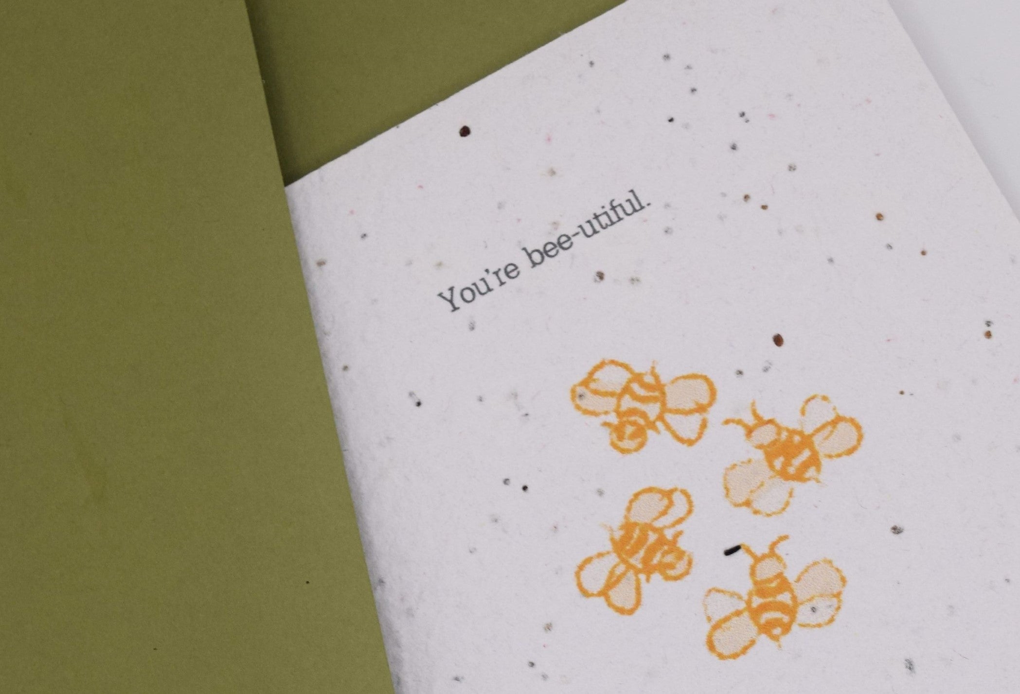 You're Bee-utiful - Friendship Seed Paper Card