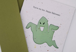 You're my boo. Happy Halloween - Halloween Seed Paper Card