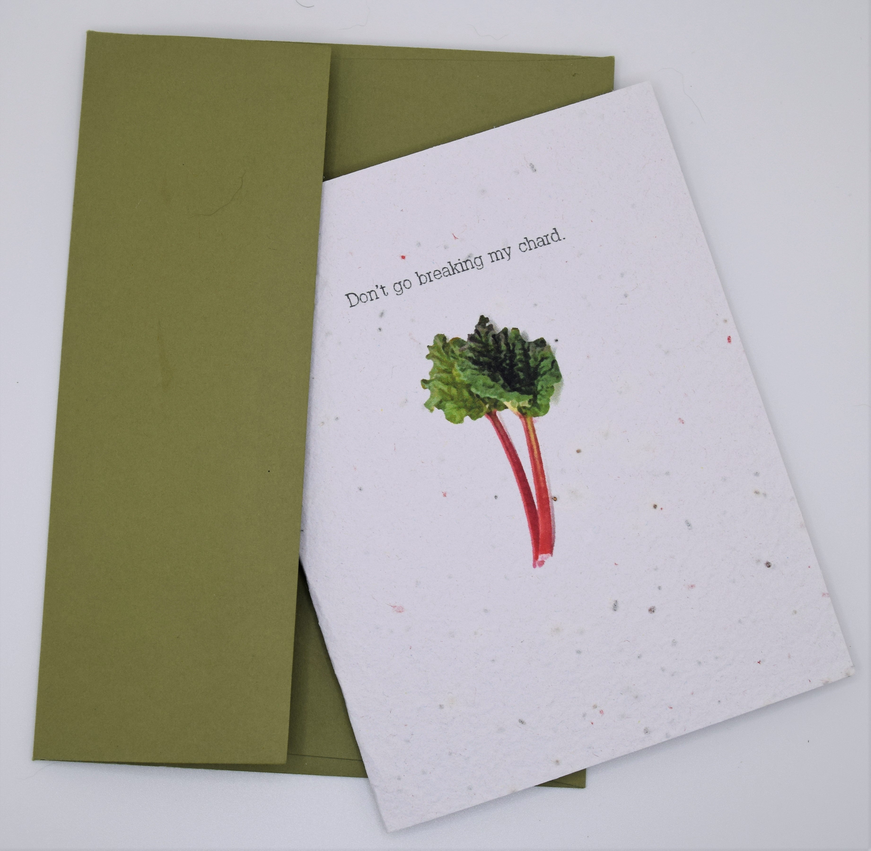 Don't Go Breaking my Chard - Love, Anniversary Seed Paper Card