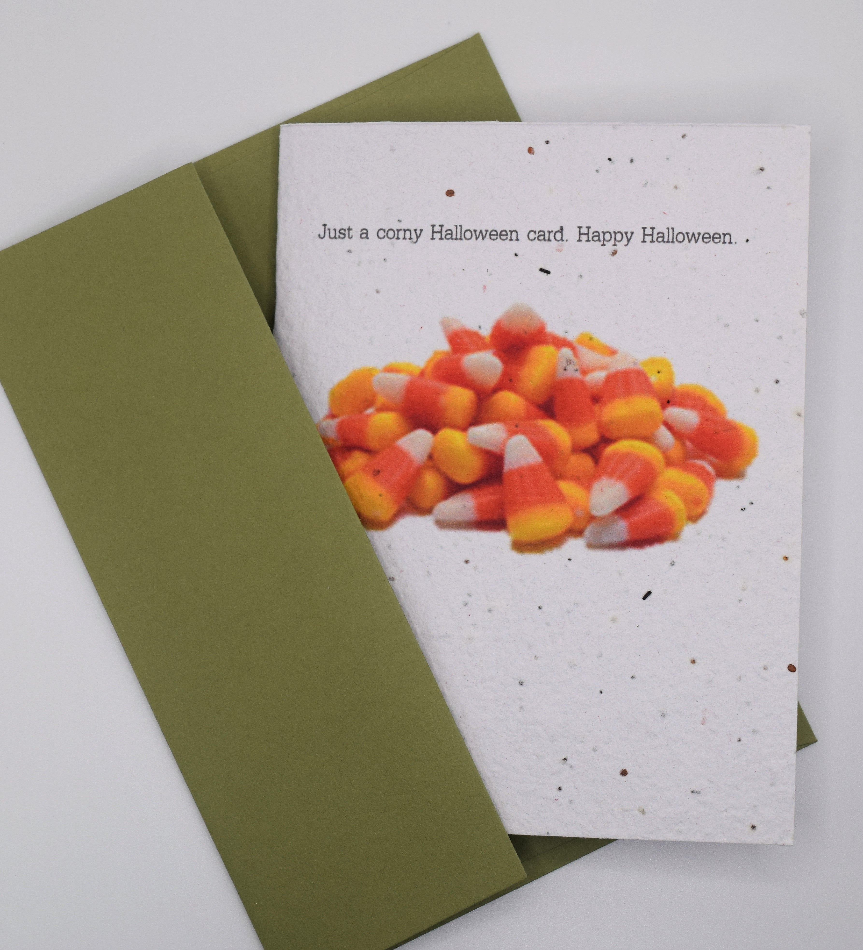 Just a corny Halloween card. Happy Halloween - Halloween Seed Paper Card