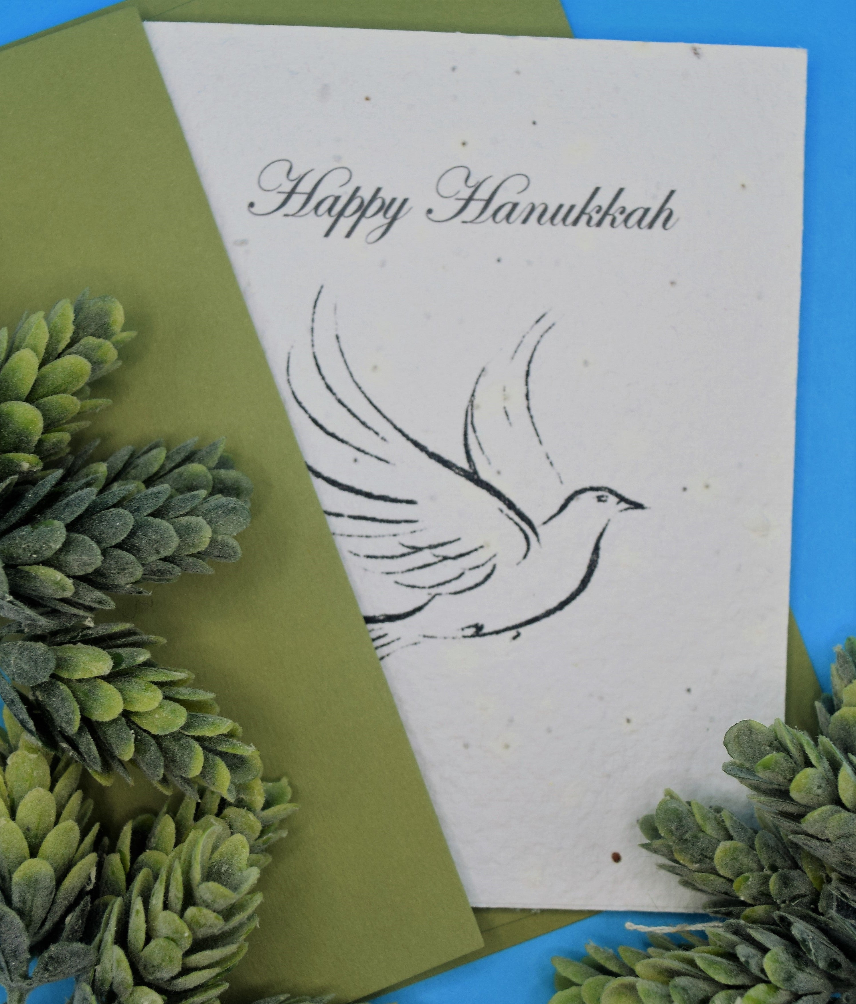 Happy Hanukkah - Pack of 5 or 10 Seed Paper Card Set