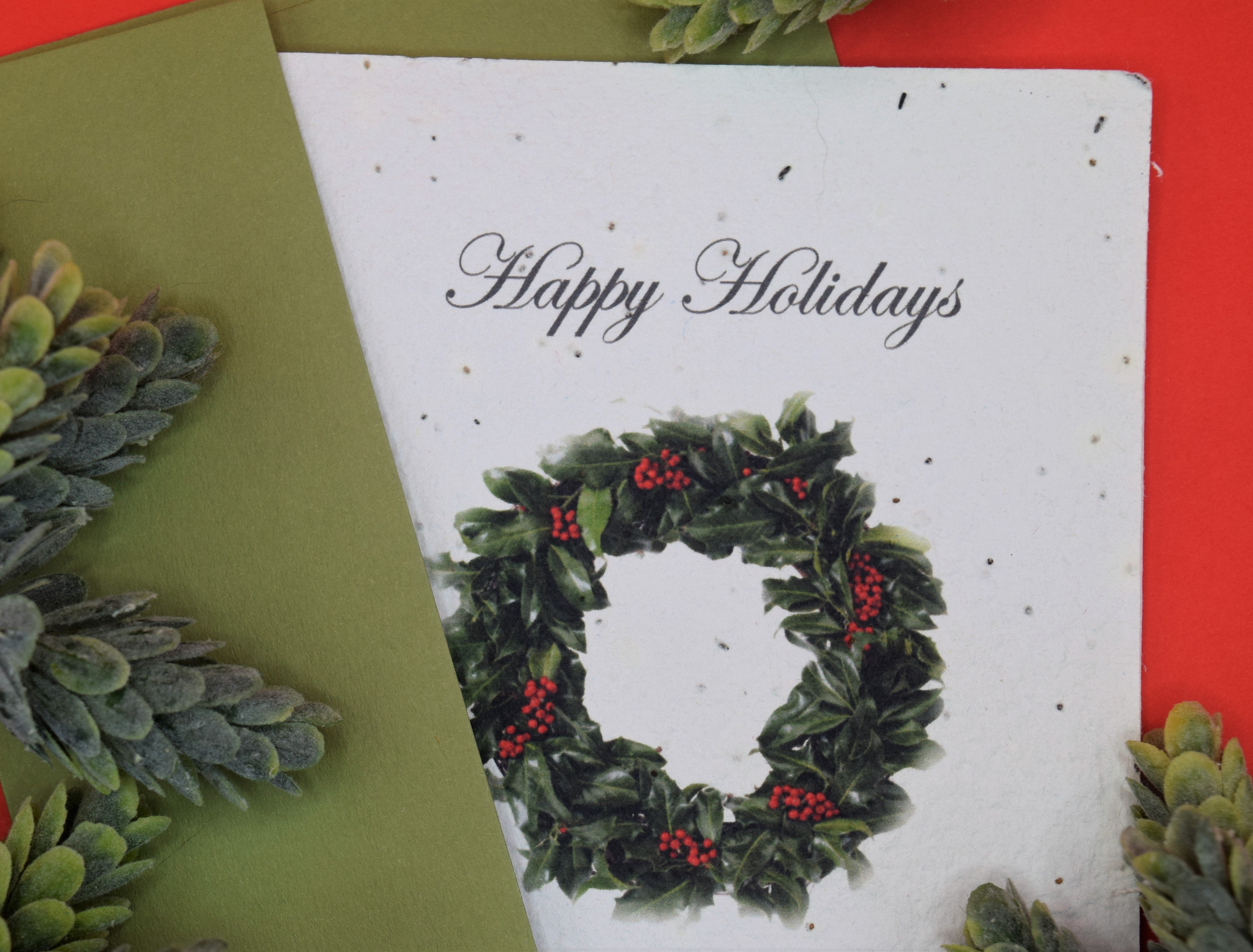 Happy Holidays - Holiday Seed Paper Card