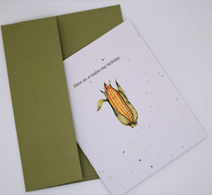 Have an A-maize-ing Birthday - Seed Paper Card