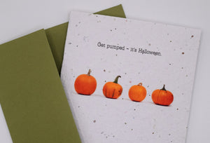 Halloween Pack of 4 Seed Paper Cards